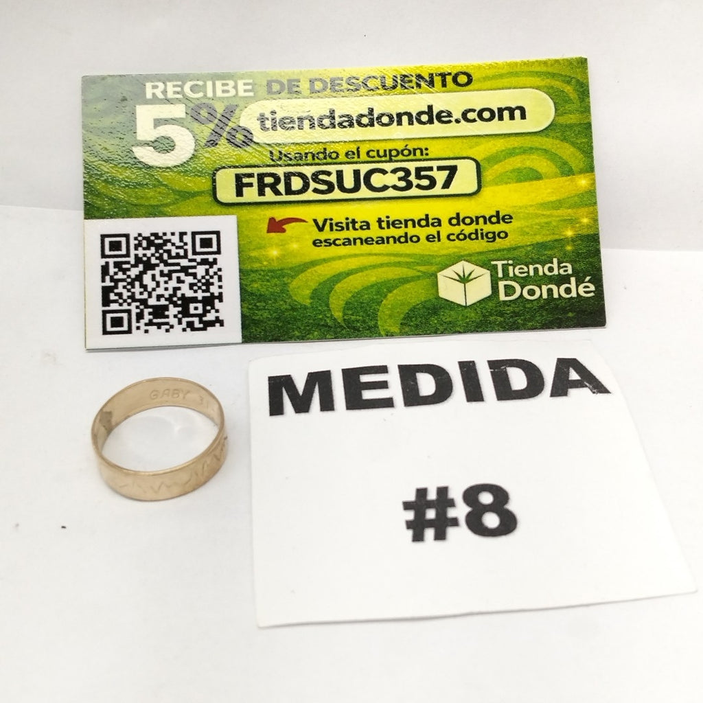 ARGOLLA ORO 10 K 3.3 GRMS (SEMINUEVO)