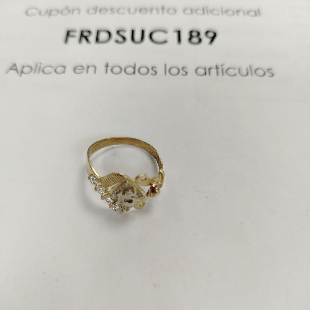 ANILLITO ORO COMBINADO 10 K 2.4 GRMS (SEMINUEVO)