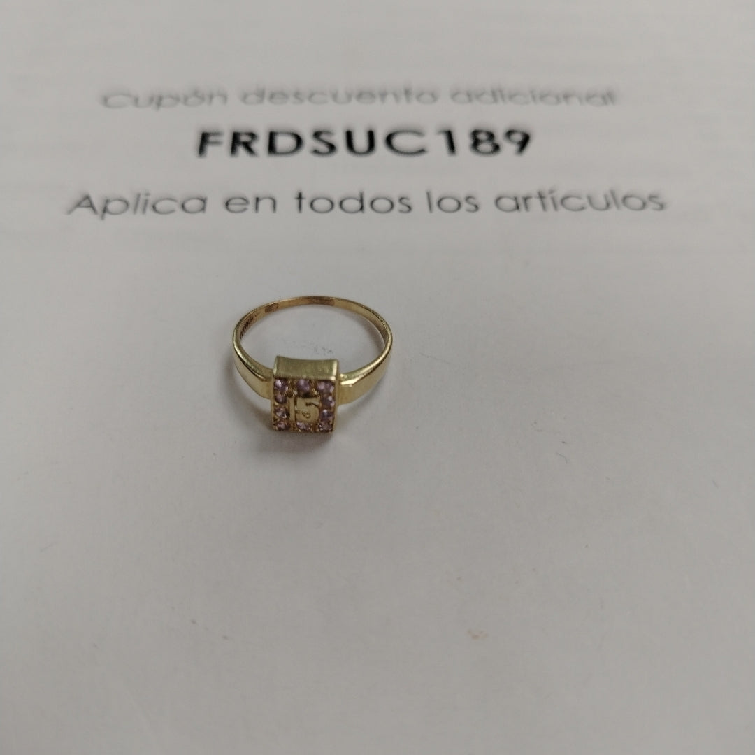 ANILLITO ORO 10 K 1.8 GRMS (SEMINUEVO)