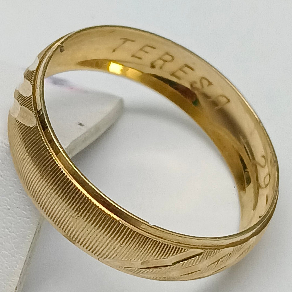 ARGOLLA ORO 14 K 2.2 GRMS (SEMINUEVO)
