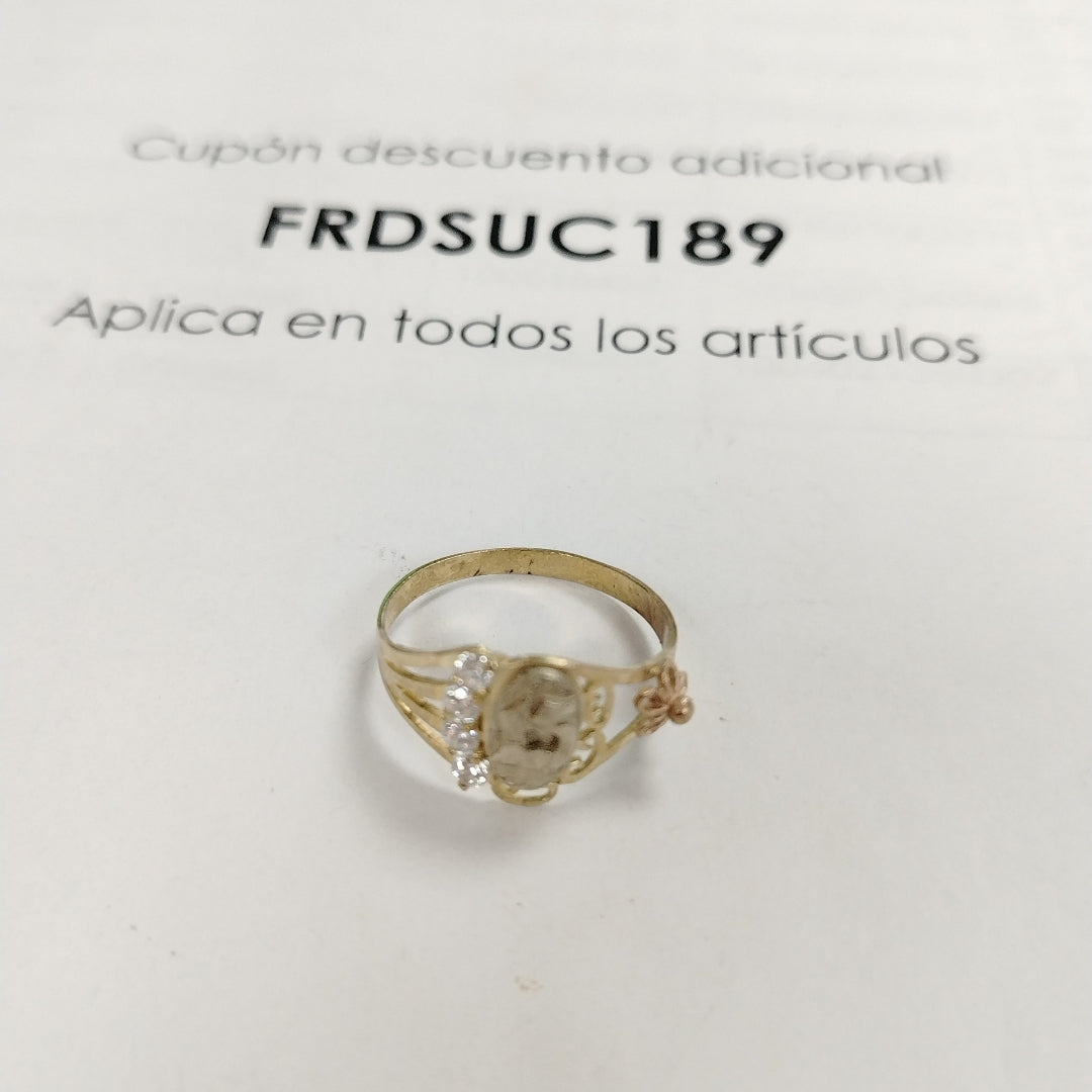 ANILLITO ORO COMBINADO 10 K 2.4 GRMS (SEMINUEVO)