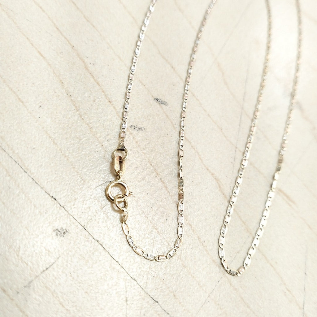 CADENA ORO COMBINADO 14 K 1 GRMS (SEMINUEVO)