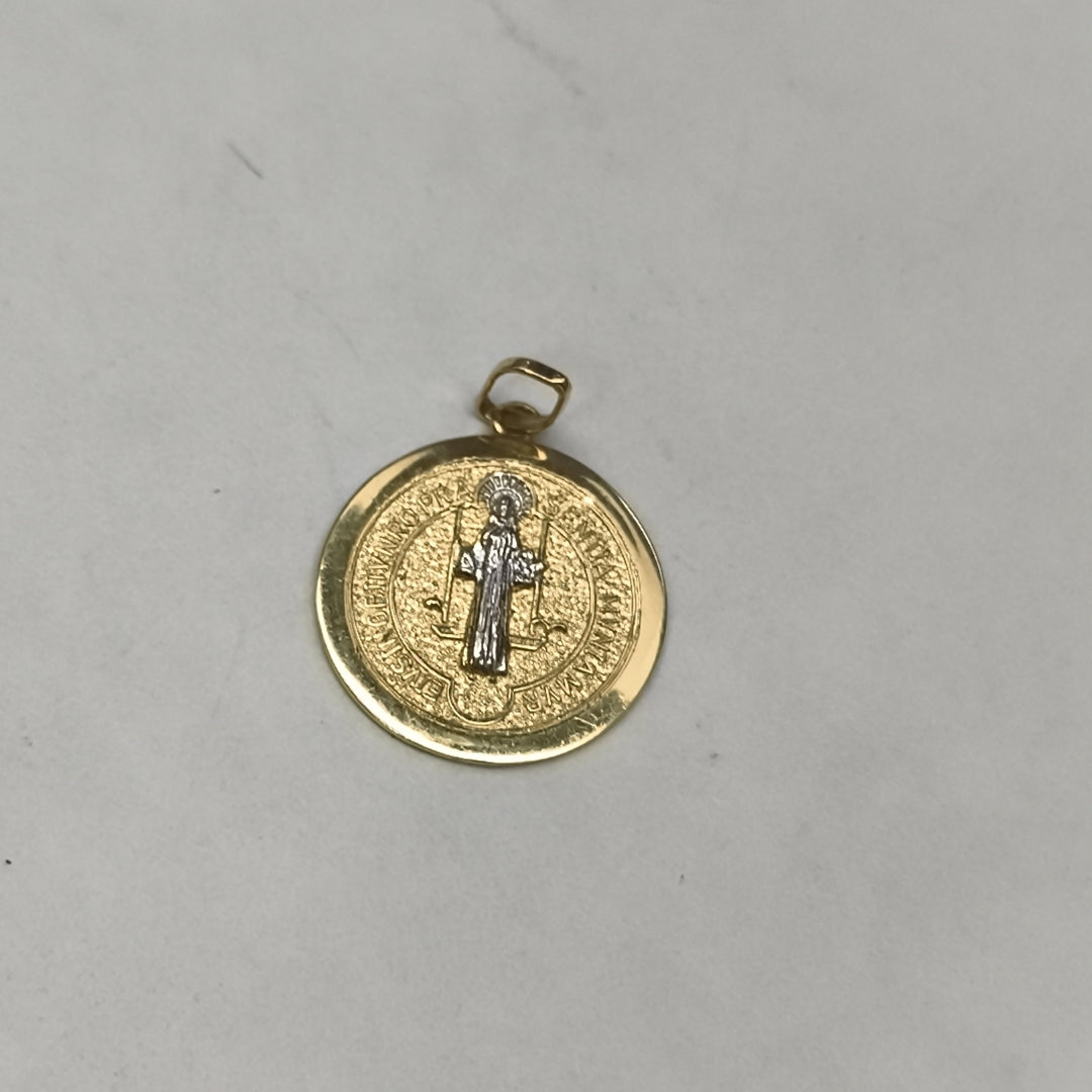 MEDALLA RELIGIOSA ORO 14 K 1.9 GRMS (SEMINUEVO)