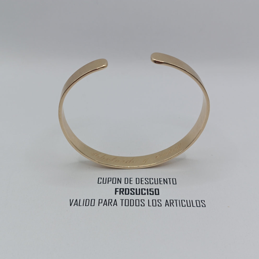 PULSERA RIGIDA ORO 14 K 23.2 GRMS (SEMINUEVO)