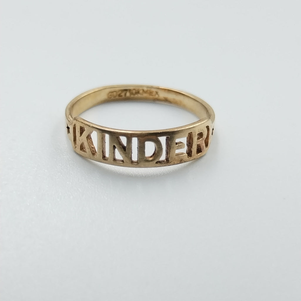 ANILLO DE GRADUACIÓN ORO 10 K 0.7 GRMS (SEMINUEVO)
