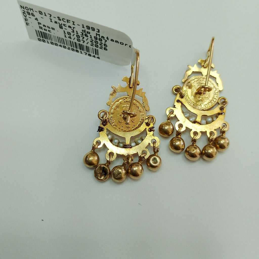 ARETES PAR ORO 10 K 4.8 GRMS (SEMINUEVO)