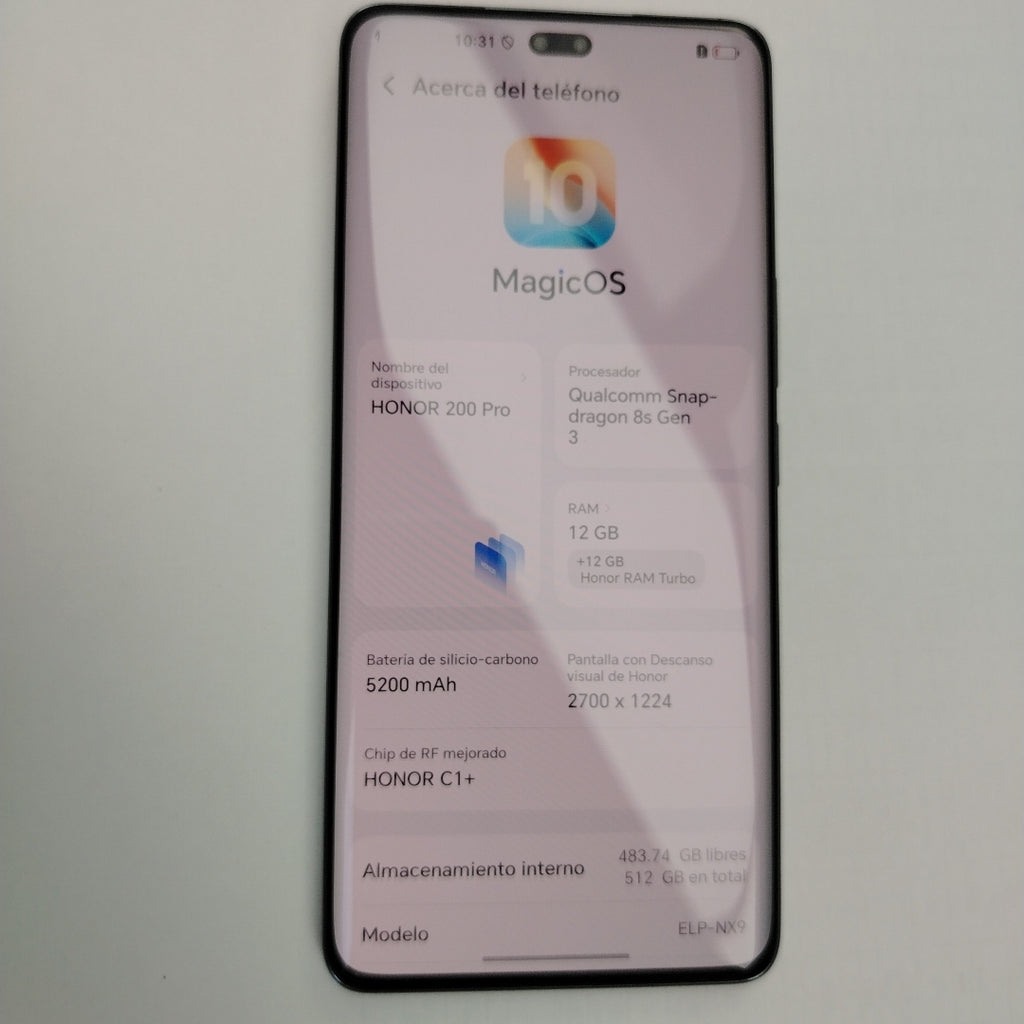 CELULAR HONOR 200 PRO ELP-NX9 (2024) 512 GB 12 GB RAM (SEMINUEVO)