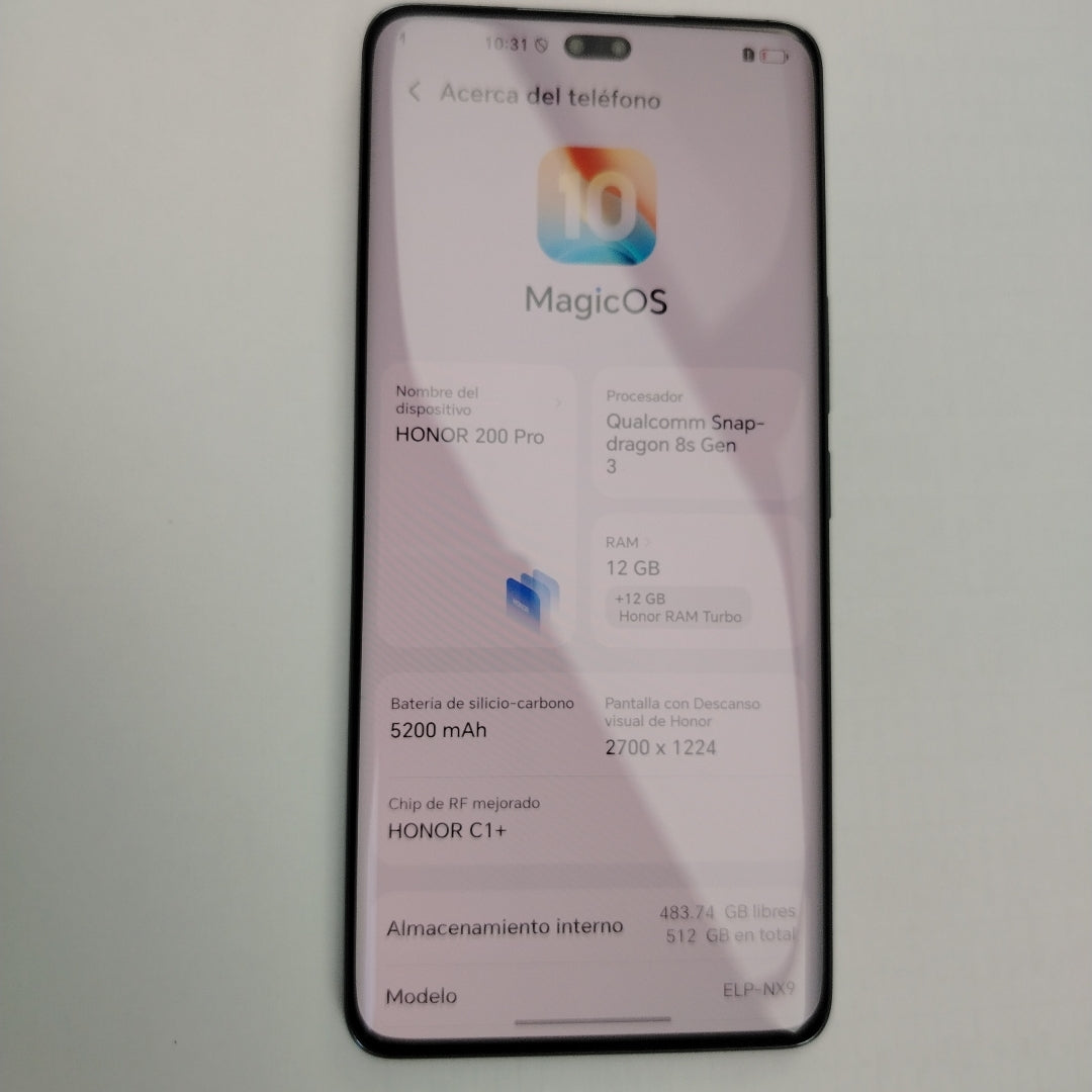 CELULAR HONOR 200 PRO ELP-NX9 (2024) 512 GB 12 GB RAM (SEMINUEVO)