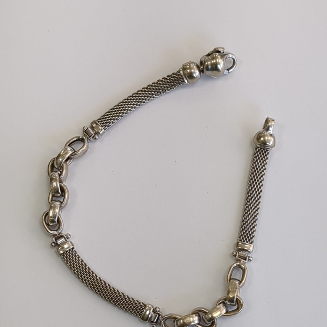 PULSERA ORO BLANCO 10 K 10,40 GRMS (SEMINUEVO)