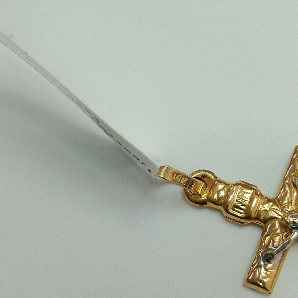 CRUCIFIJO ORO,ORO COMBINADO 10 K 1,50 GRMS (SEMINUEVO)