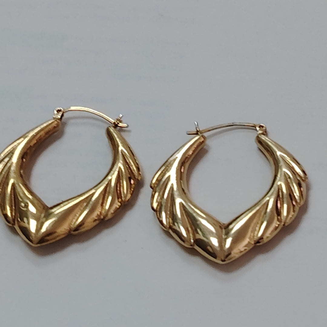 ARRACADAS PAR ORO 14 K 4.4 GRMS (SEMINUEVO)