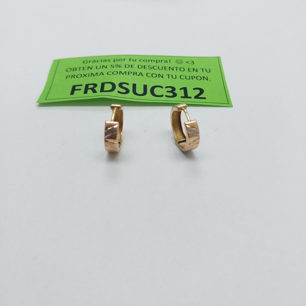 ARRACADAS PAR ORO 10 K 1.4 GRMS (SEMINUEVO)