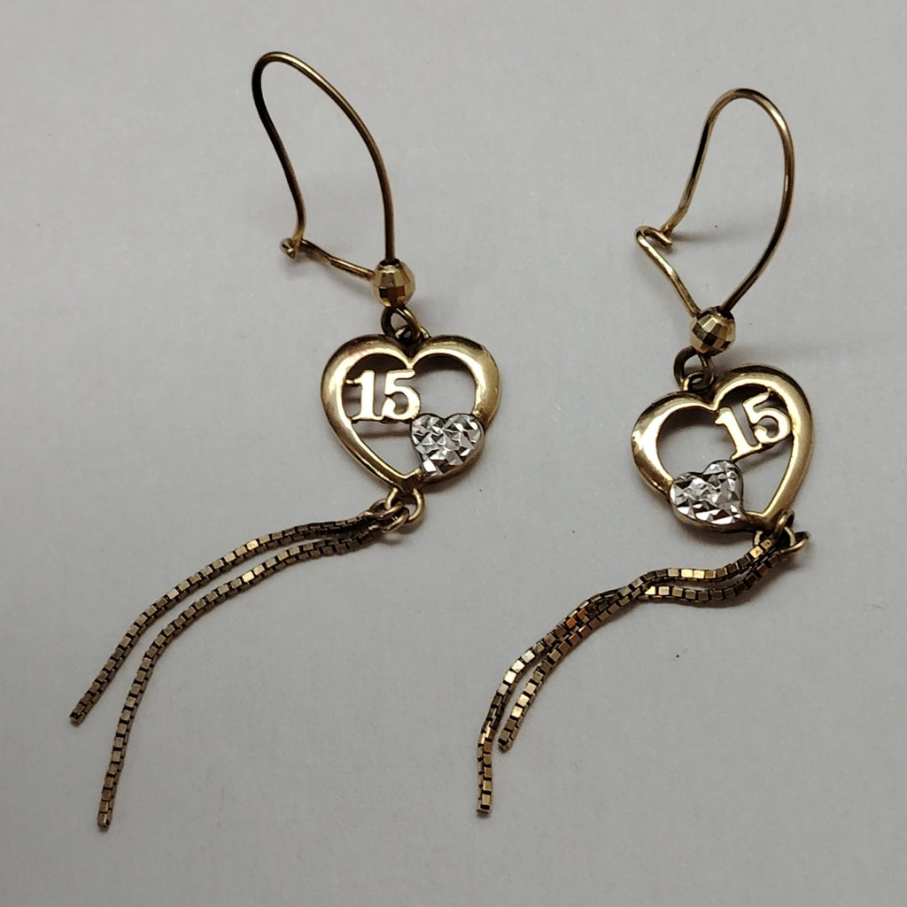 ARETES PAR ORO 10 K 1,80 GRMS (SEMINUEVO)