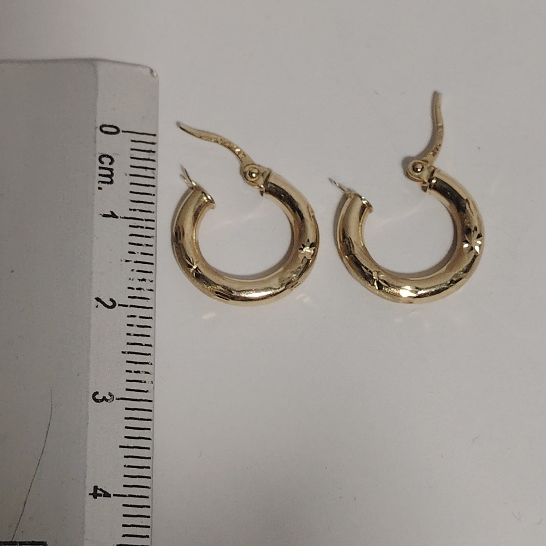 ARRACADAS PAR ORO 14 K 1,40 GRMS (SEMINUEVO)