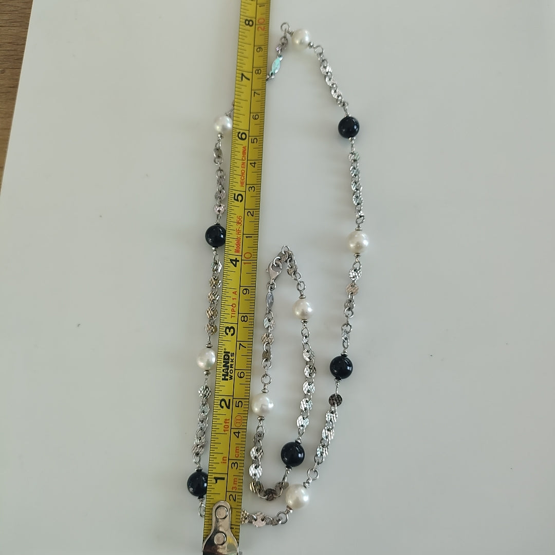 COLLAR,PULSERA ORO BLANCO 10 K 22,60 GRMS (SEMINUEVO)