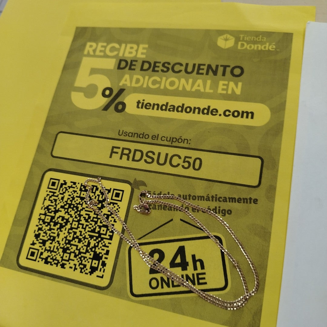 CADENA ORO 10 K 5.9 GRMS (SEMINUEVO)