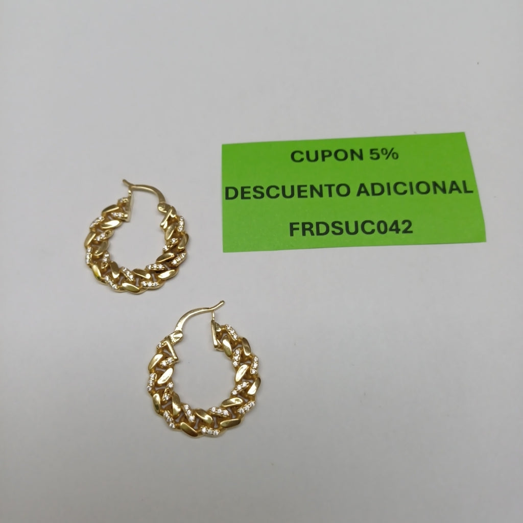 ARRACADAS PAR ORO 14 K 6,80 GRMS (SEMINUEVO)
