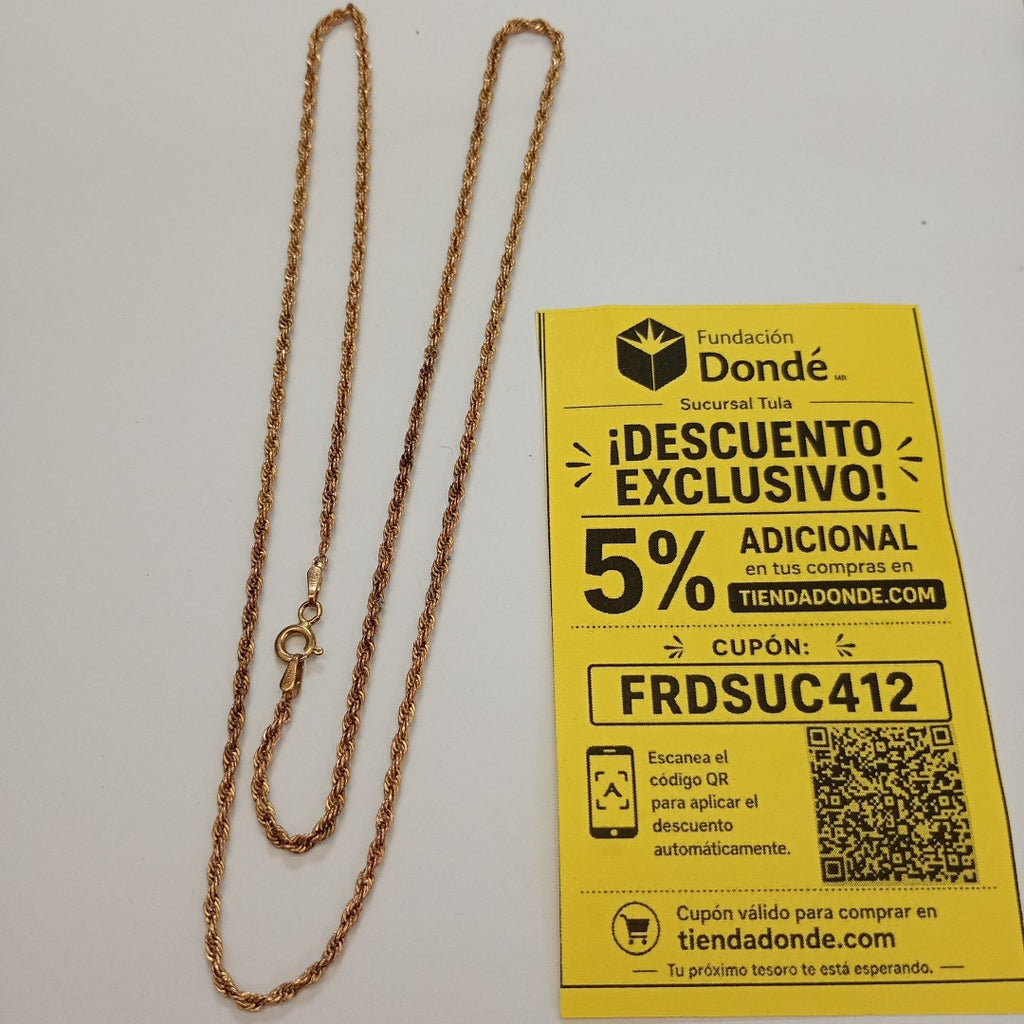 CADENA ORO 10 K 2.1 GRMS (SEMINUEVO)