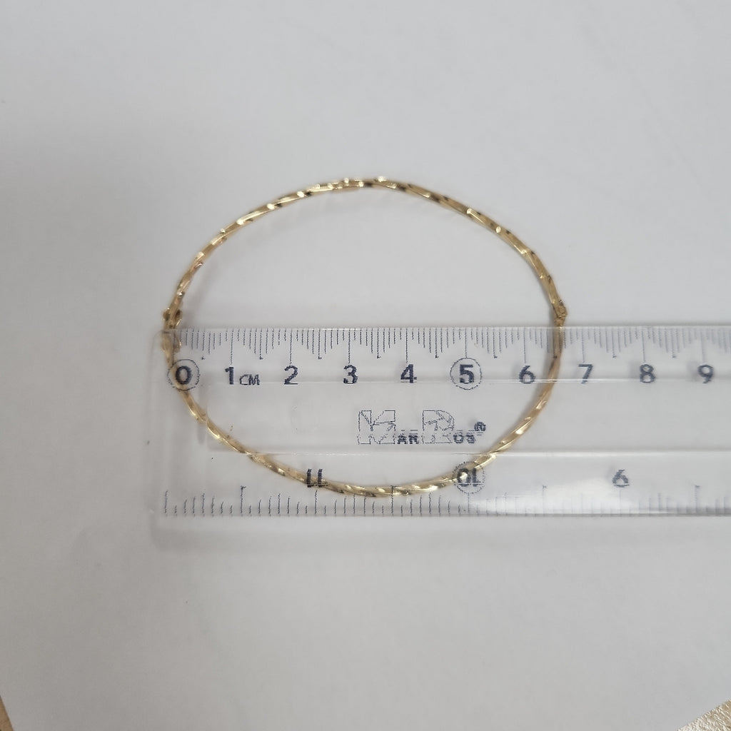 PULSERA RIGIDA ORO 14 K 3.7 GRMS (SEMINUEVO)