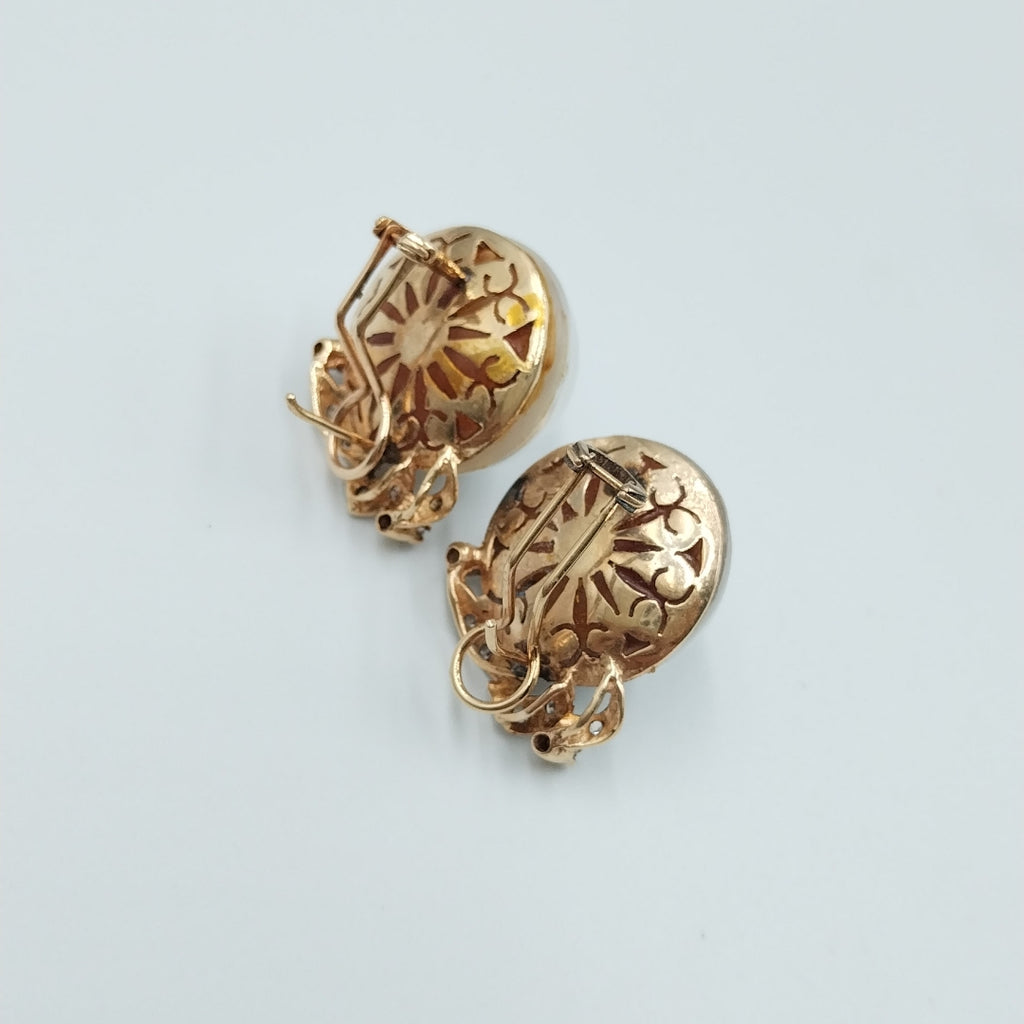 ARETES PAR ORO 14 K 10.4 GRMS (SEMINUEVO)