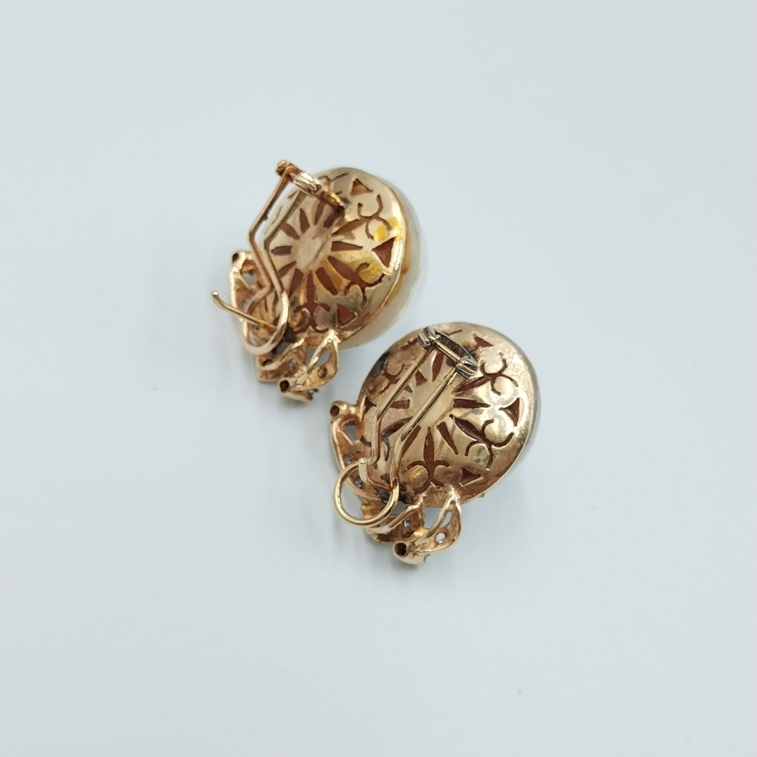 ARETES PAR ORO 14 K 10.4 GRMS (SEMINUEVO)