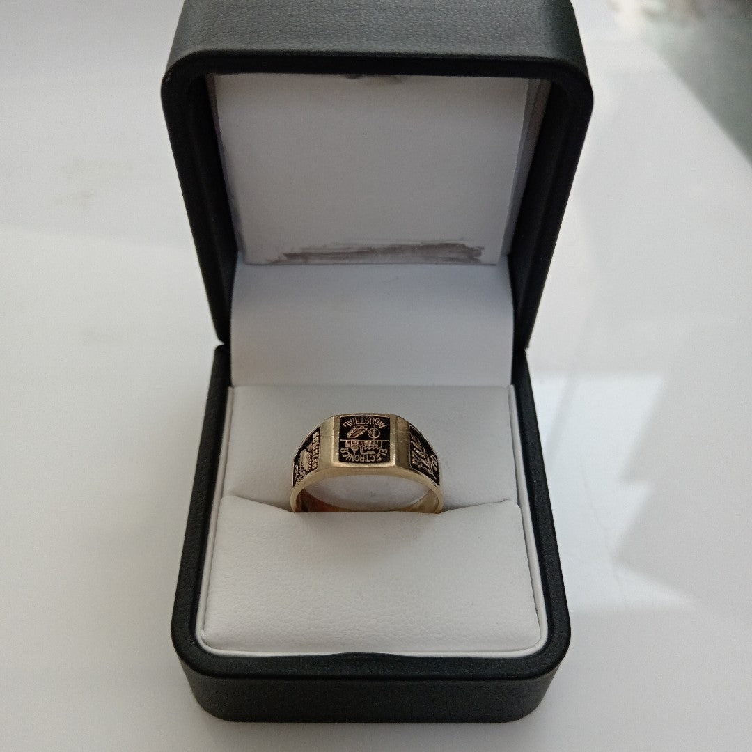 ANILLO DE GRADUACIÓN ORO 14 K 6.1 GRMS (SEMINUEVO)