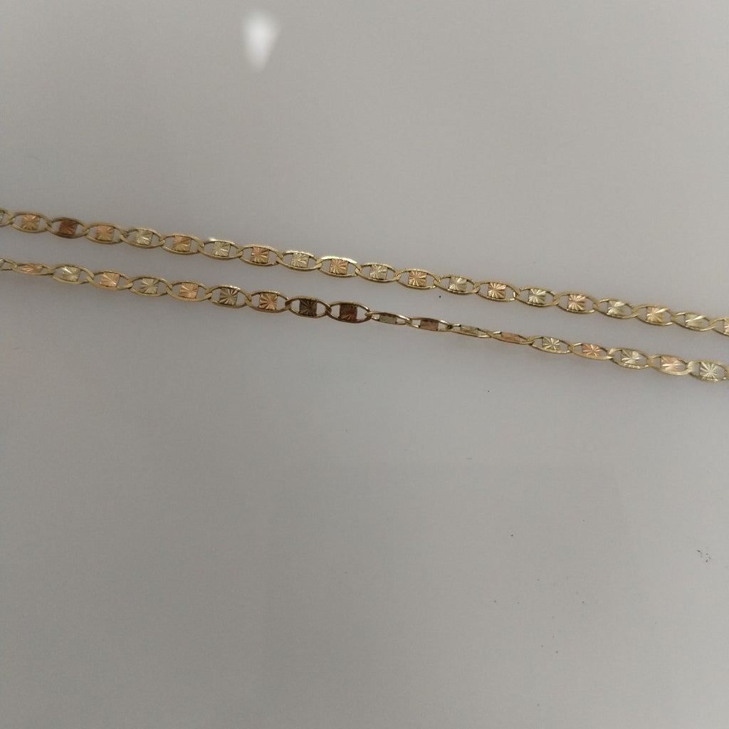 CADENA ORO COMBINADO 10 K 2.4 GRMS (SEMINUEVO)