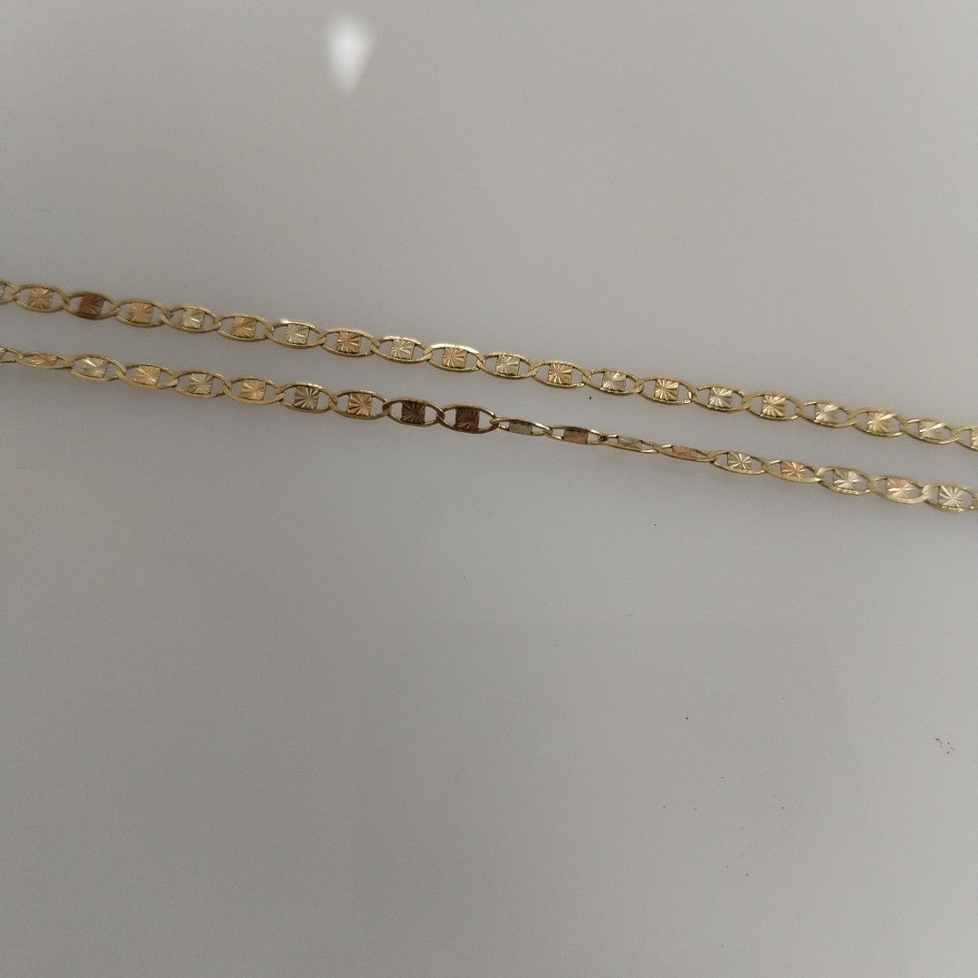 CADENA ORO COMBINADO 10 K 2.4 GRMS (SEMINUEVO)