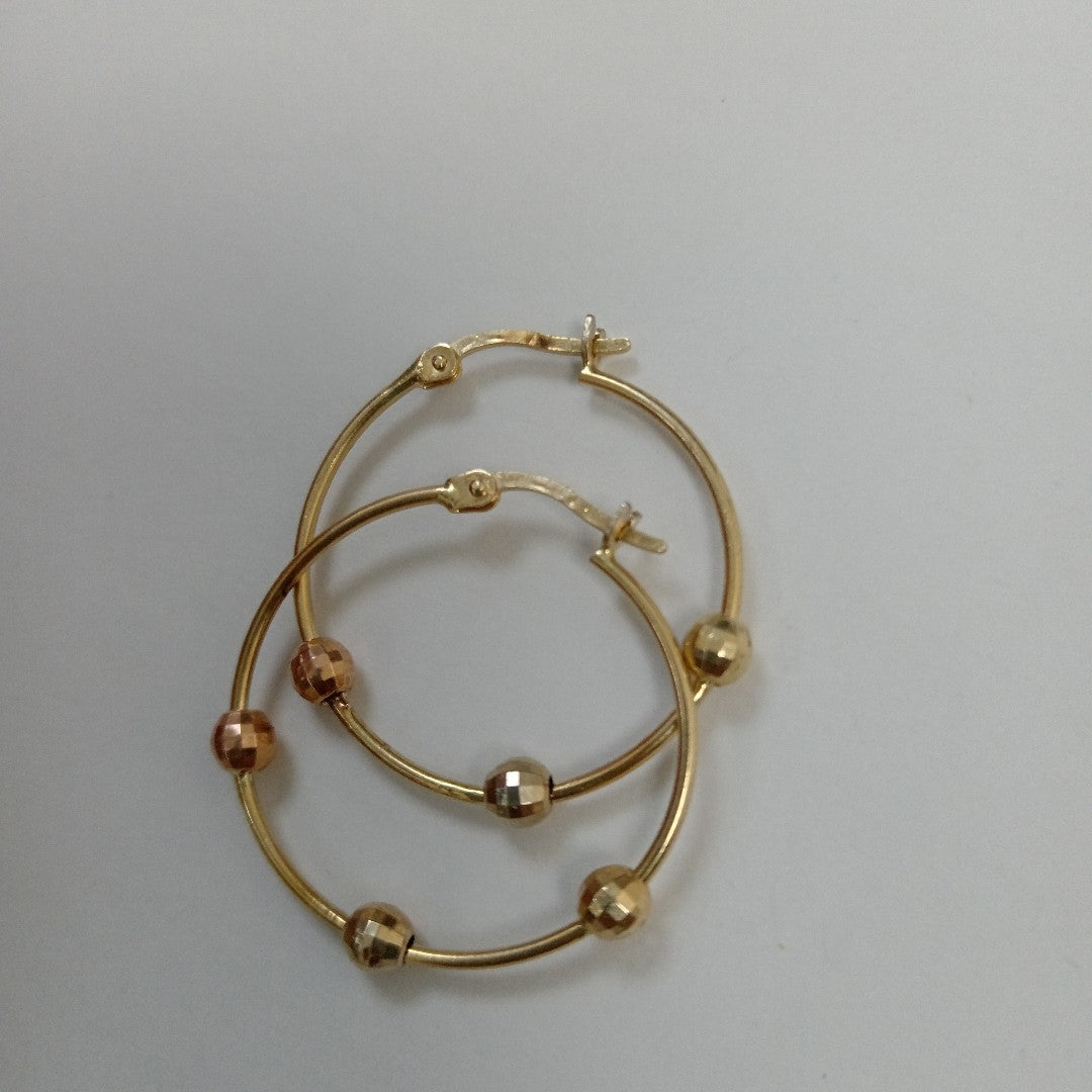ARETES PAR ORO 14 K 2,90 GRMS (SEMINUEVO)