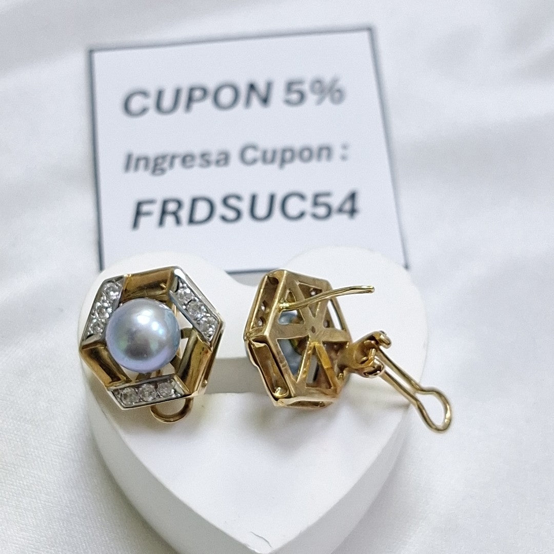 ARETES PAR ORO 14 K 8.5 GRMS (SEMINUEVO)