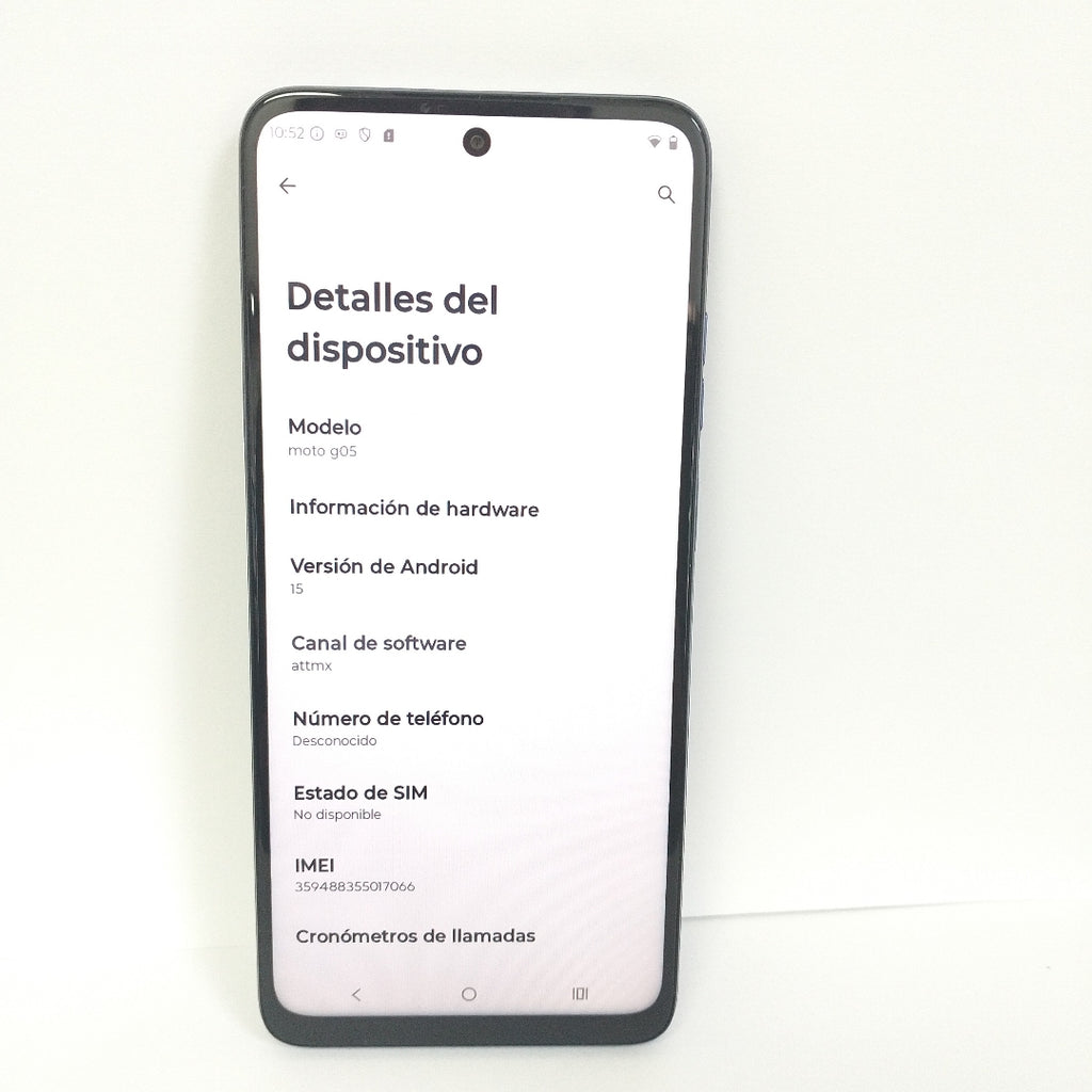 CELULAR MOTOROLA MOTO G05 XT2523-2 (2025) 64 GB 4 GB RAM (SEMINUEVO)