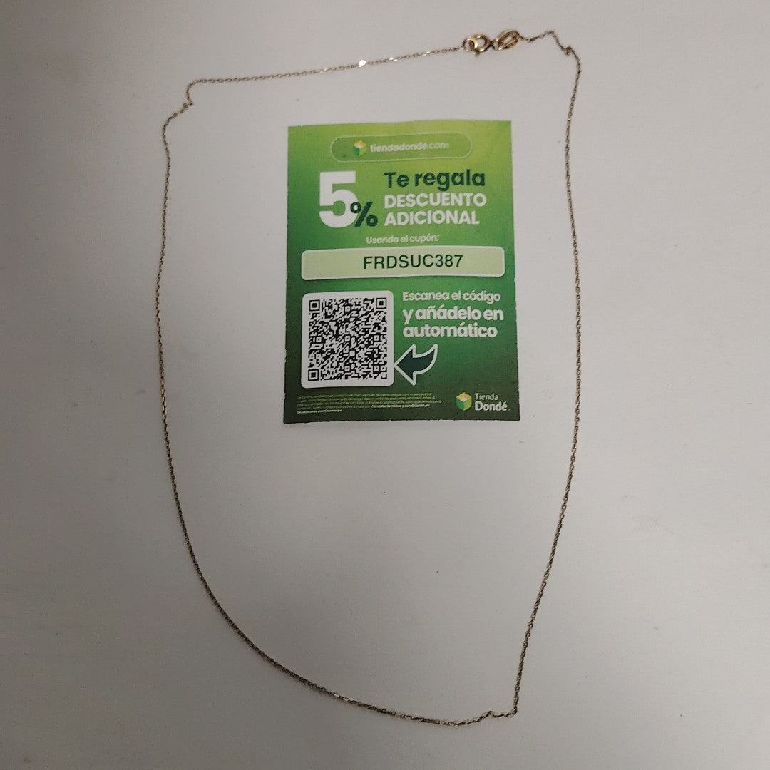 CADENA ORO 10 K 1,20 GRMS (SEMINUEVO)