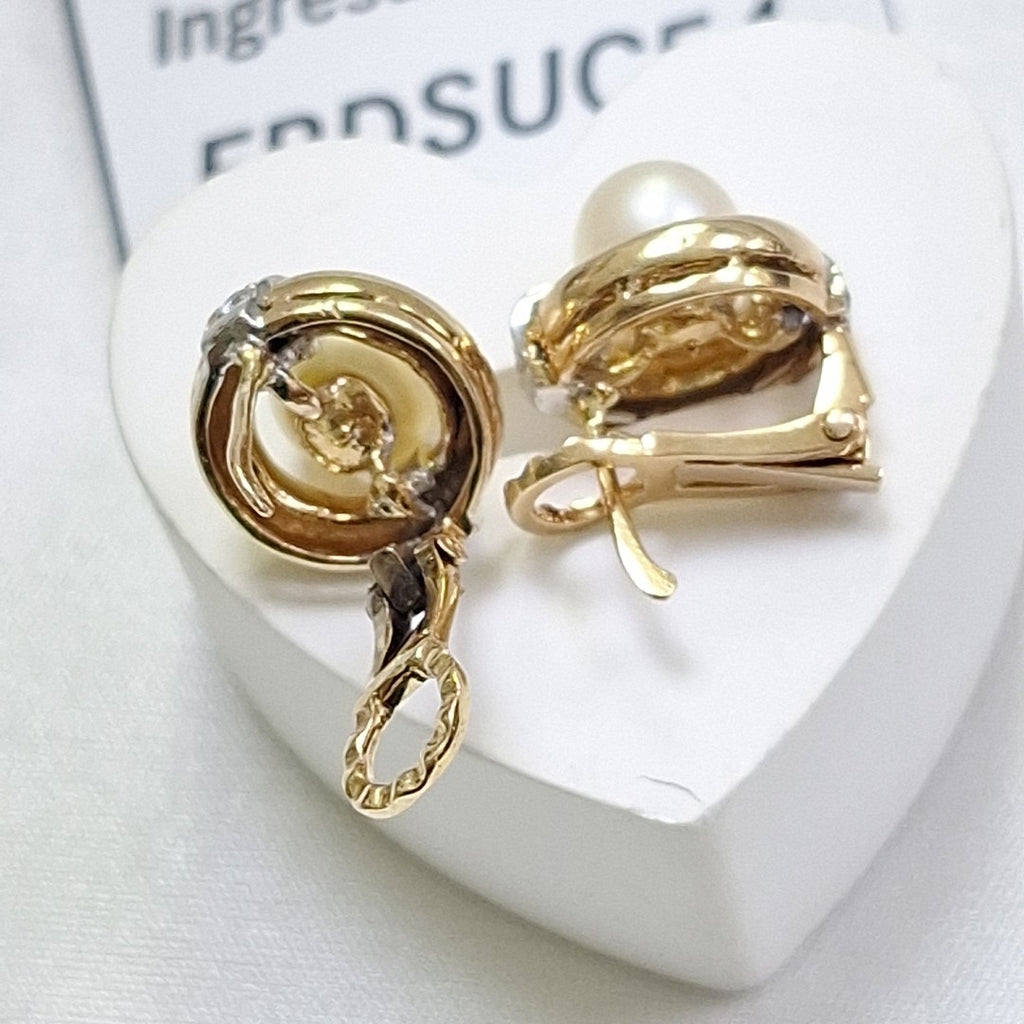 ARRACADAS PAR ORO 14 K 9.6 GRMS (SEMINUEVO)