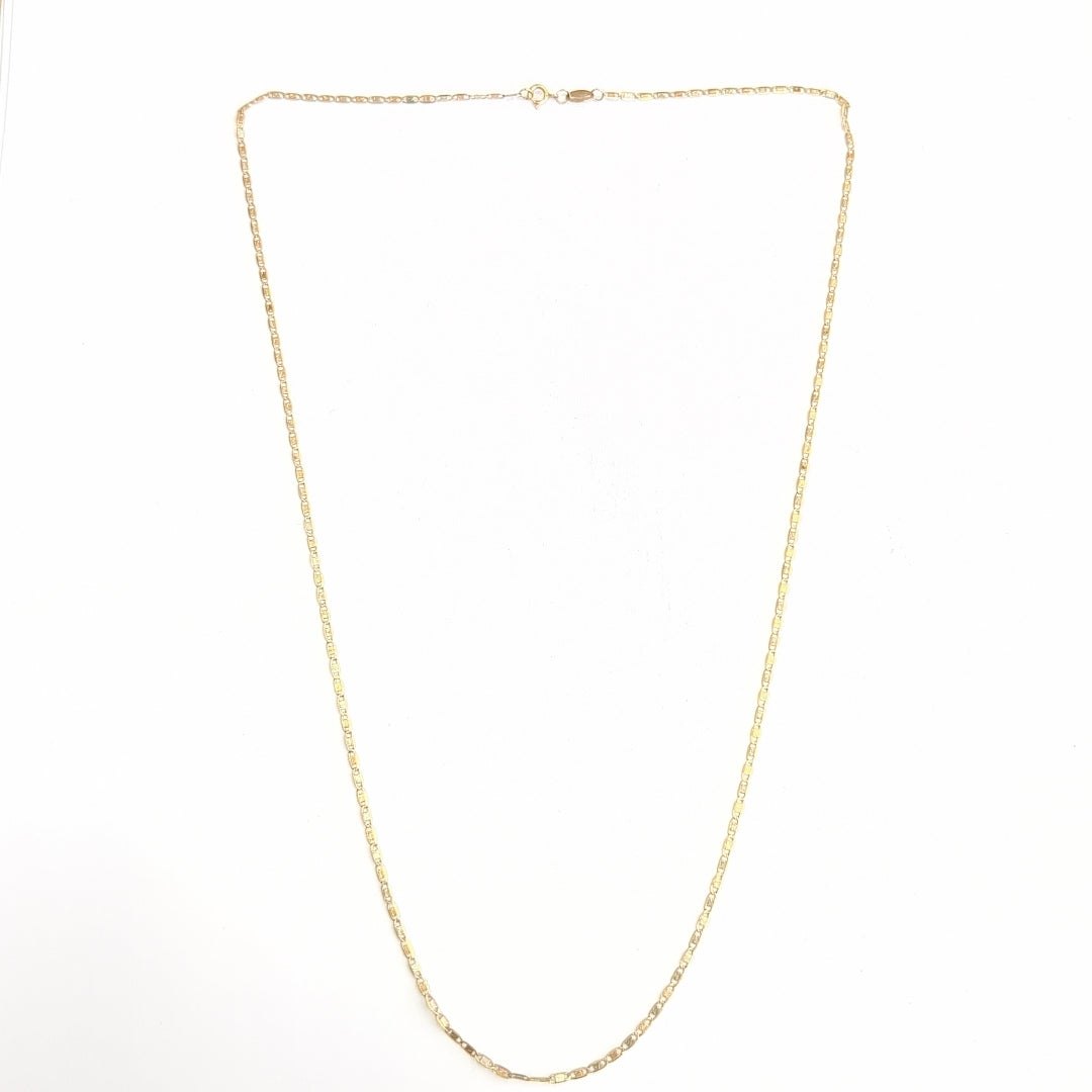 CADENA ORO COMBINADO 10 K 1.6 GRMS (SEMINUEVO)