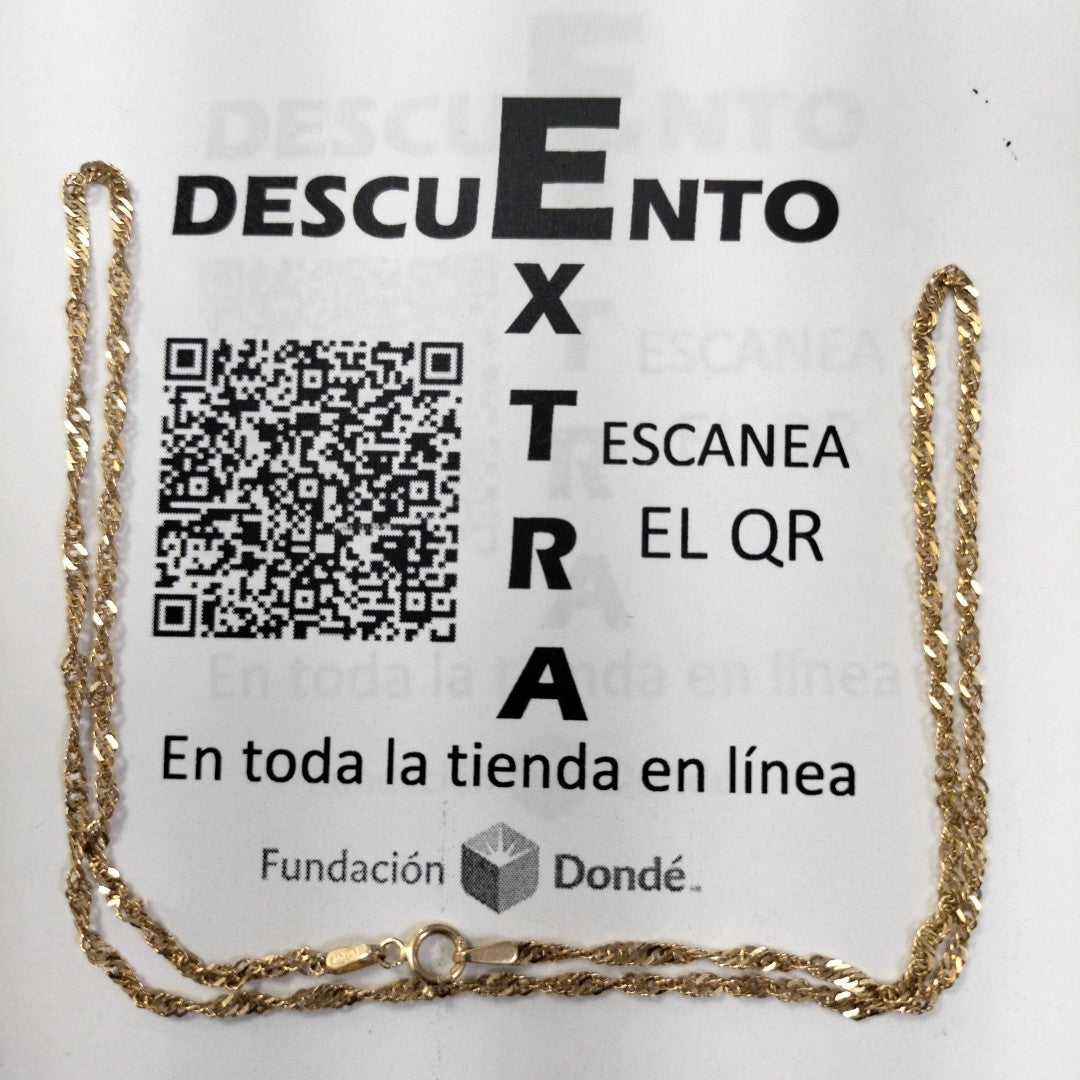 CADENA ORO 14 K 2.5 GRMS (SEMINUEVO)