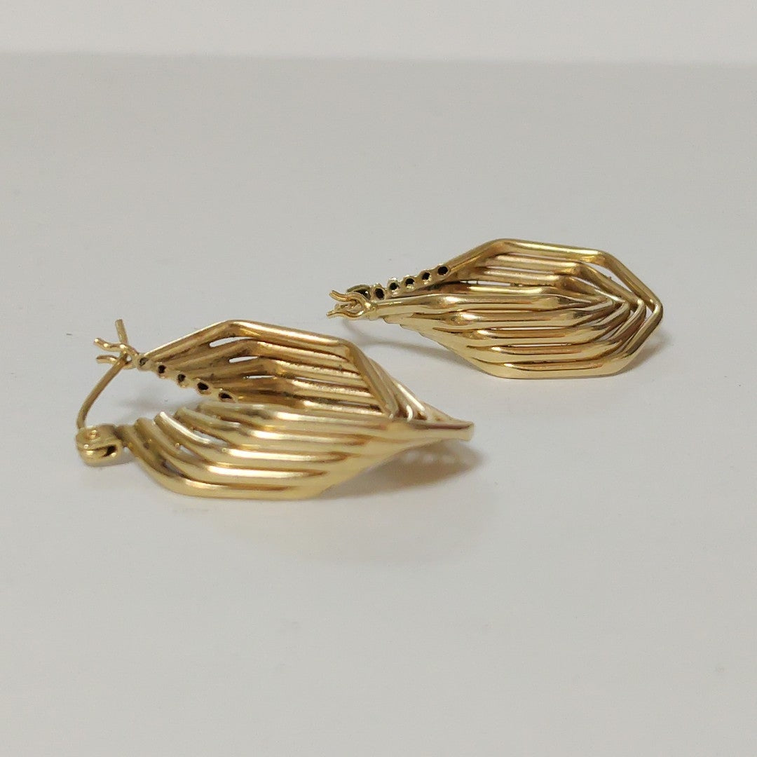 ARRACADAS PAR ORO 14 K 3.4 GRMS (SEMINUEVO)