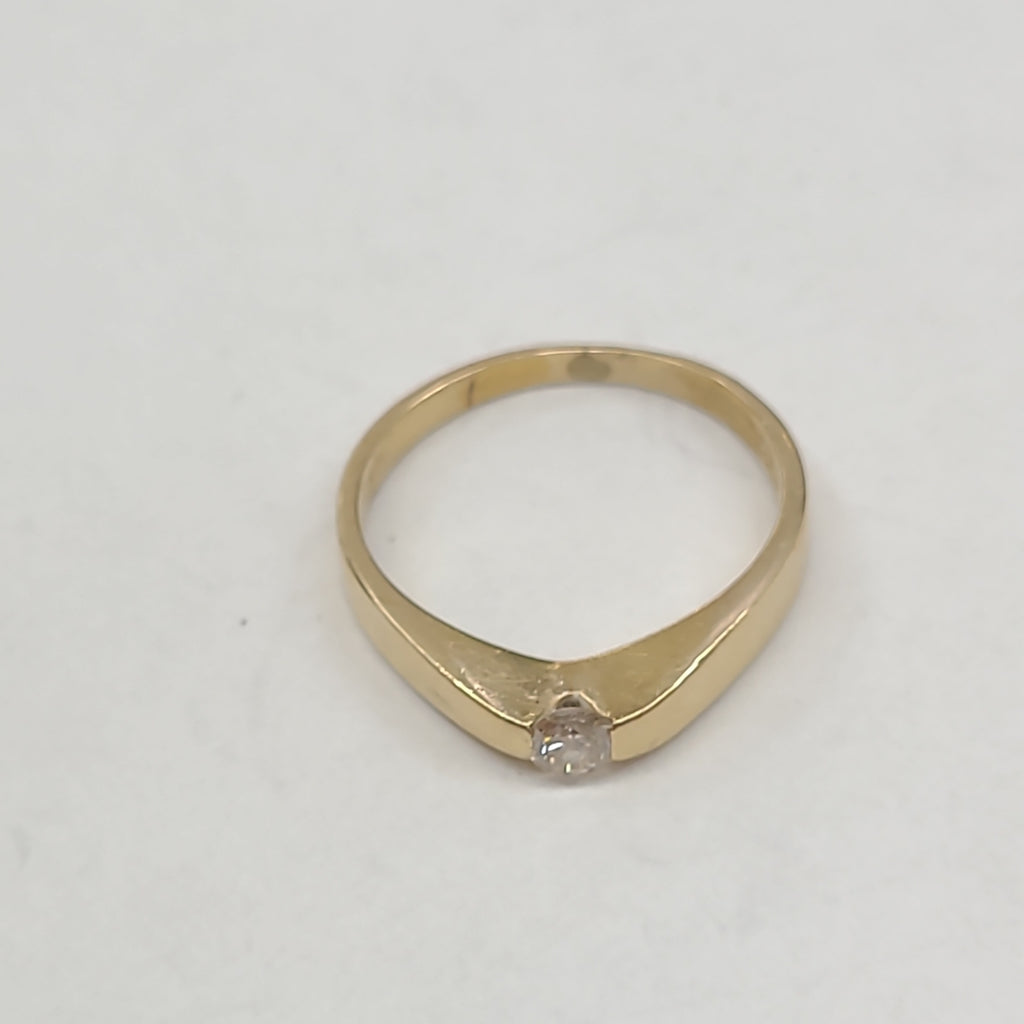 SOLITARIO ORO 14 K 2.5 GRMS (SEMINUEVO)