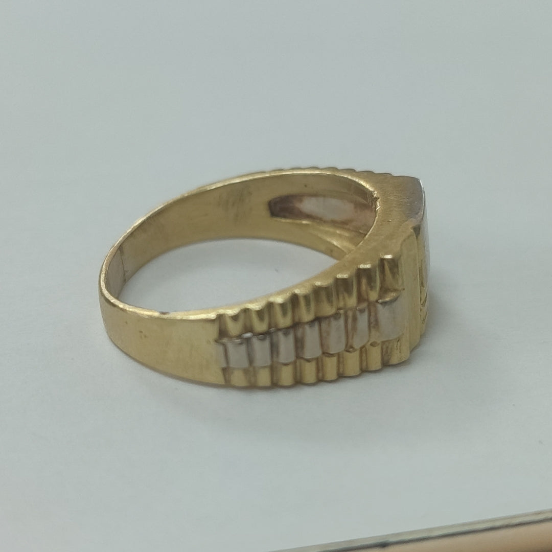 ANILLO ORO,RODIADO 14 K 9,60 GRMS (SEMINUEVO)