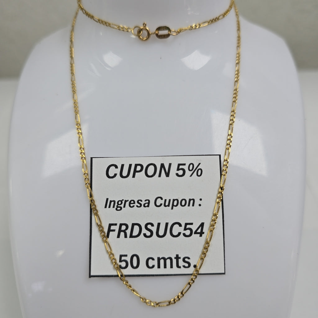 CADENA ORO 14 K 3.5 GRMS (SEMINUEVO)