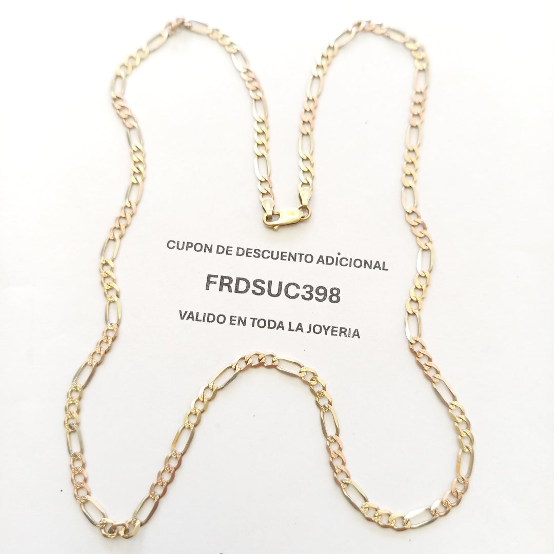 CADENA ORO,ORO COMBINADO 14 K 13,50 GRMS (SEMINUEVO)