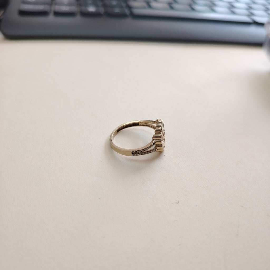 ANILLO CONMEMORATIVO ORO 10 K 1,80 GRMS (SEMINUEVO)