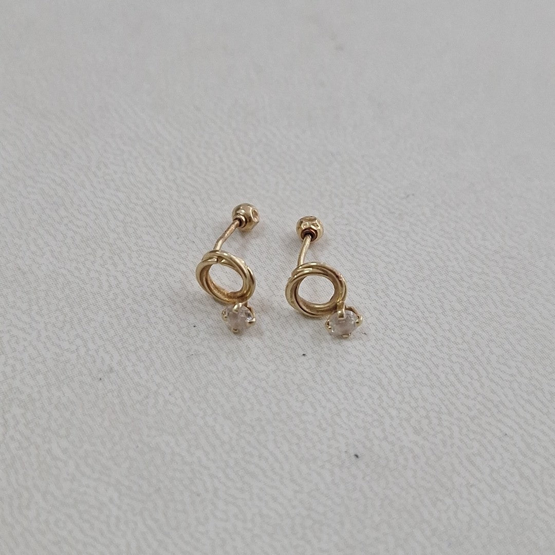 BROQUELES PAR ORO 10 K 0,40 GRMS (SEMINUEVO)
