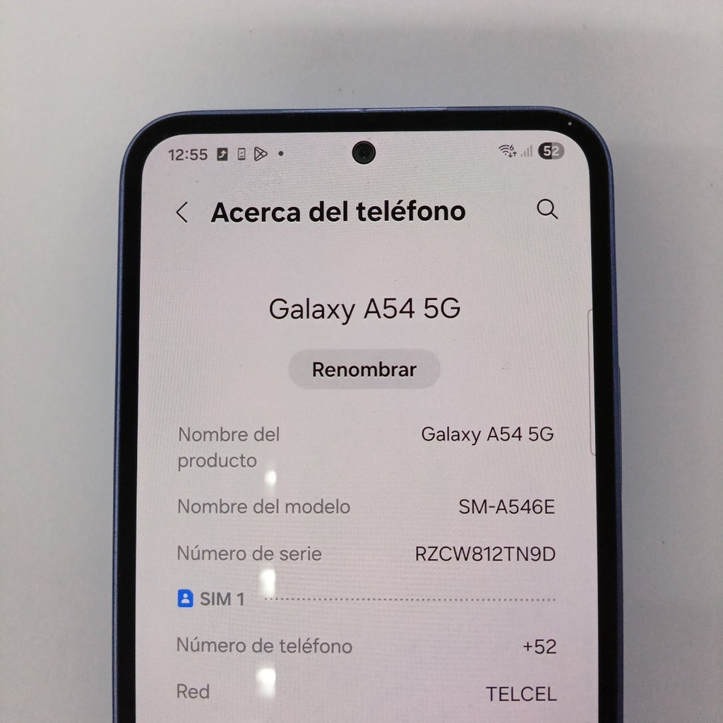 CELULAR SAMSUNG GALAXY A54 5G SM-A546E 128 GB 8 GB RAM (SEMINUEVO)