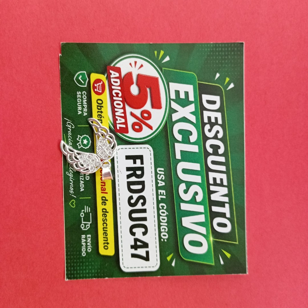 DIJE ALAS C/CIRCONIAS PLATA .925 2.3 GR (NUEVO)