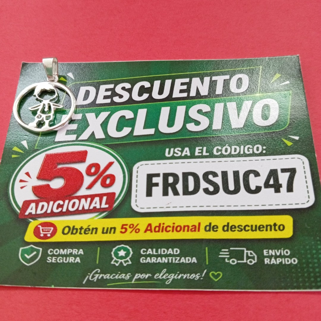 DIJE NIÑO PLATA .925 1.9 GR (NUEVO)