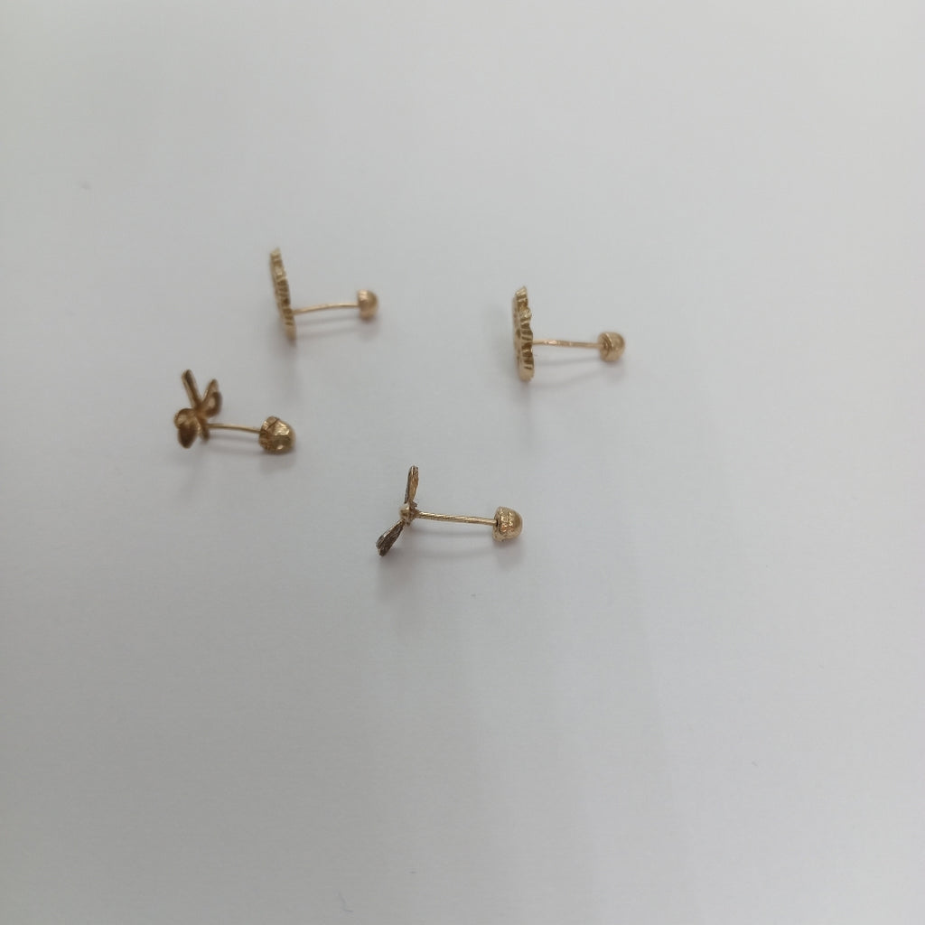 BROQUELES PAR ORO 10 K 0.4 GRMS (SEMINUEVO)