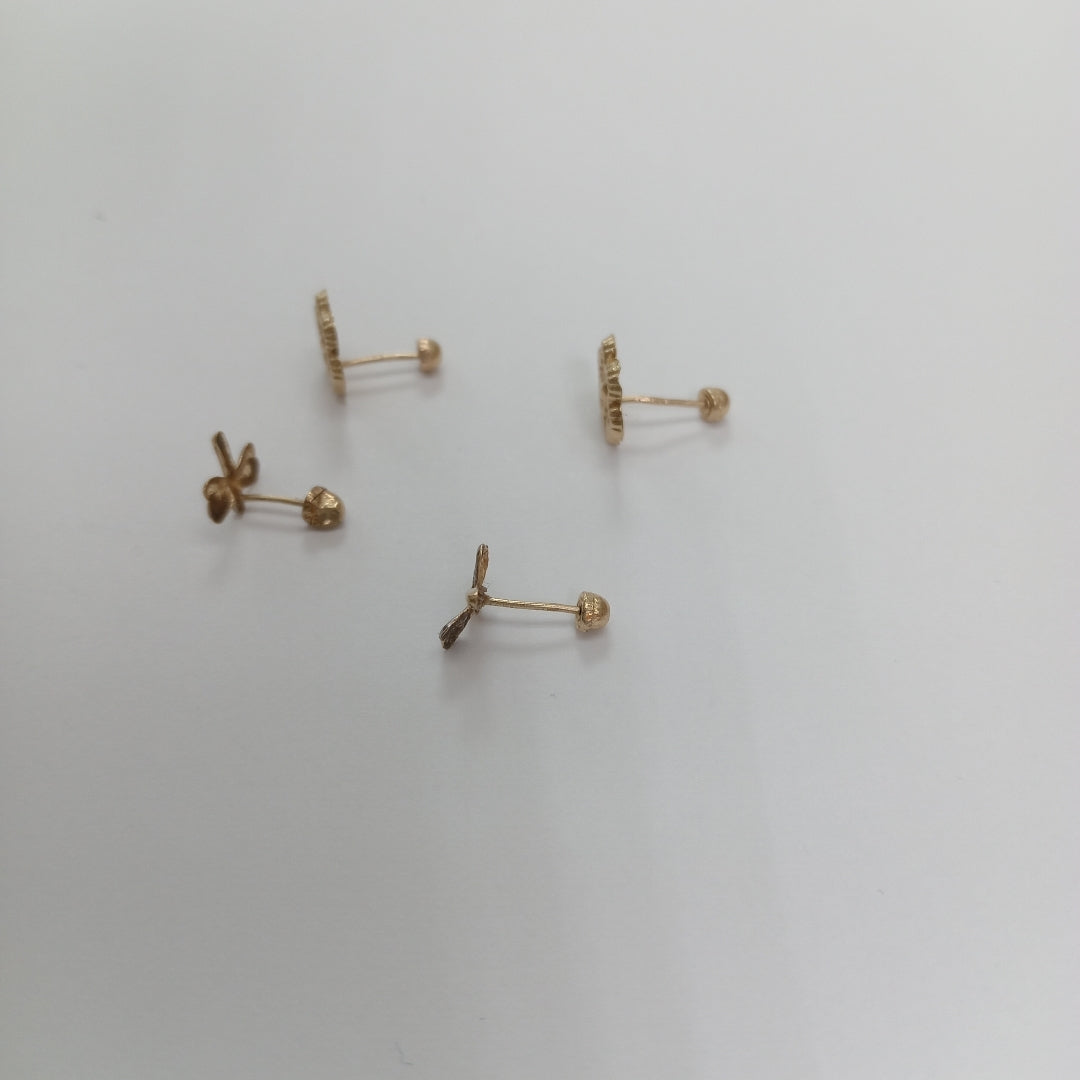 BROQUELES PAR ORO 10 K 0.4 GRMS (SEMINUEVO)