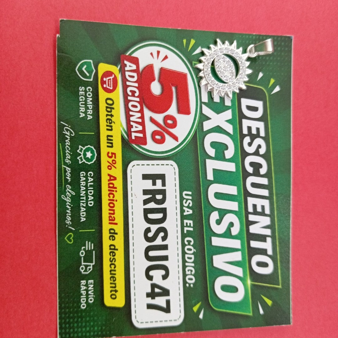 DIJE OJO MAGICO CON CIRCONIAS PLATA .925 2.1 GR (NUEVO)