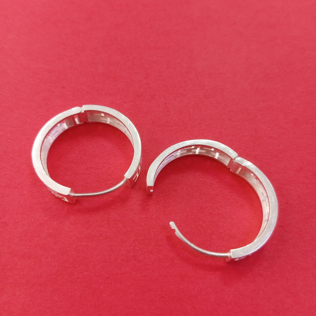 ARETES ARRACADAS GRECAS PLATA .925 4.23 GR (NUEVO)
