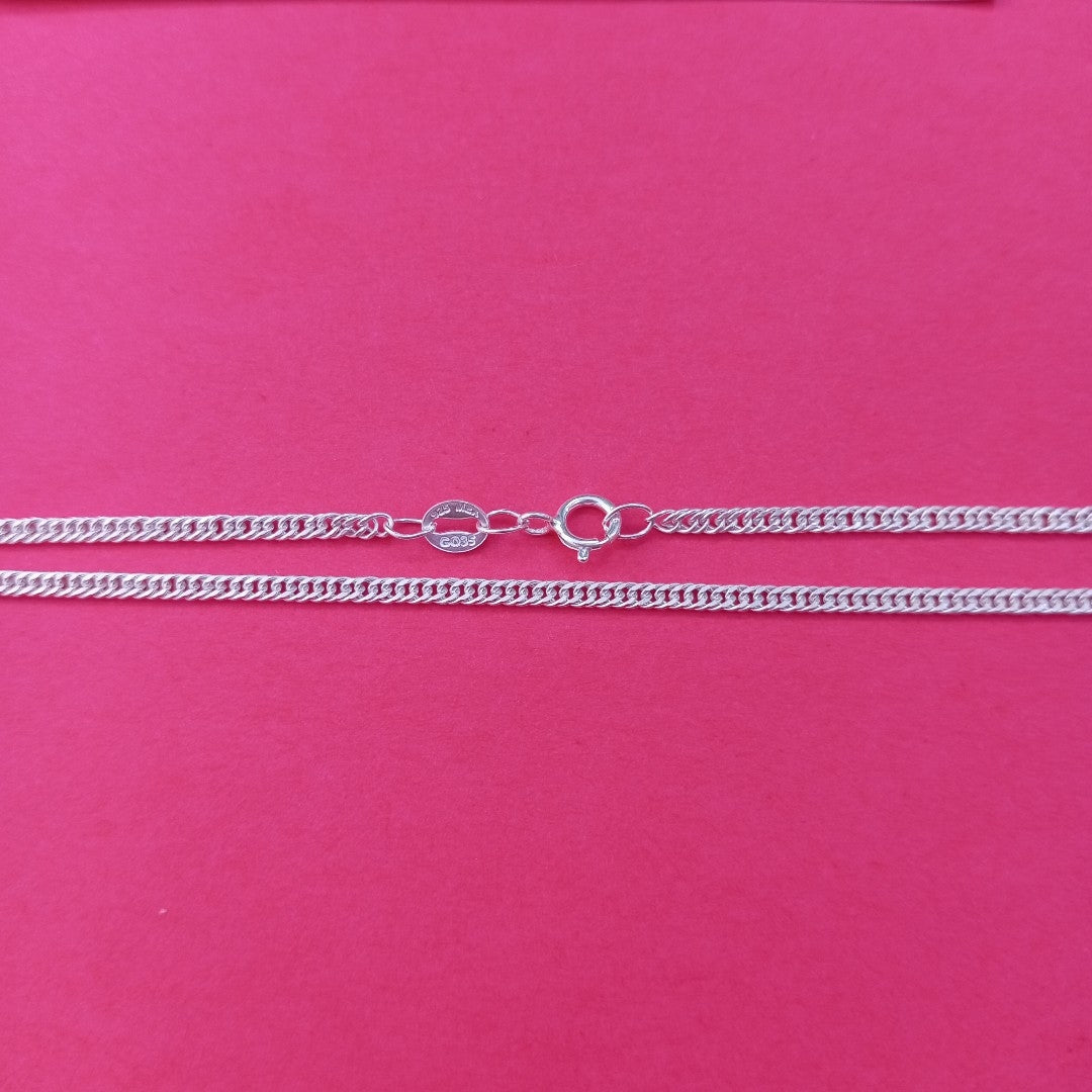 CADENA BARBADA PLATA .925 50 CM 4.12 GR (NUEVO)